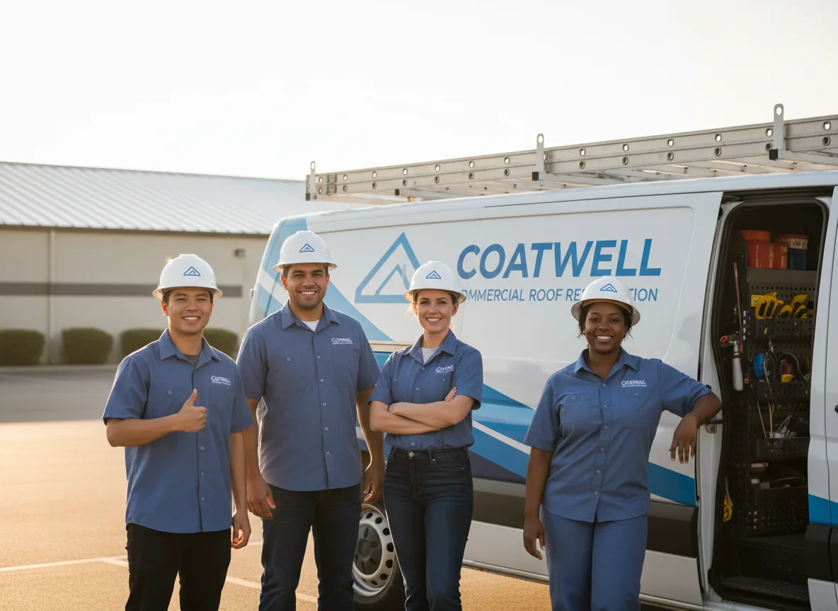 Commercial roof coating company in Victor, CA