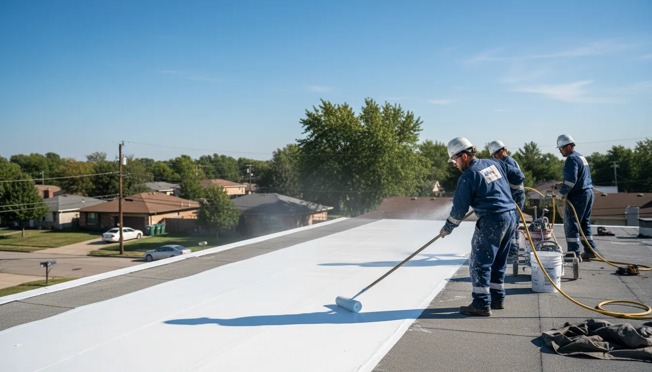 Commercial roof coating in Victor, CA near me